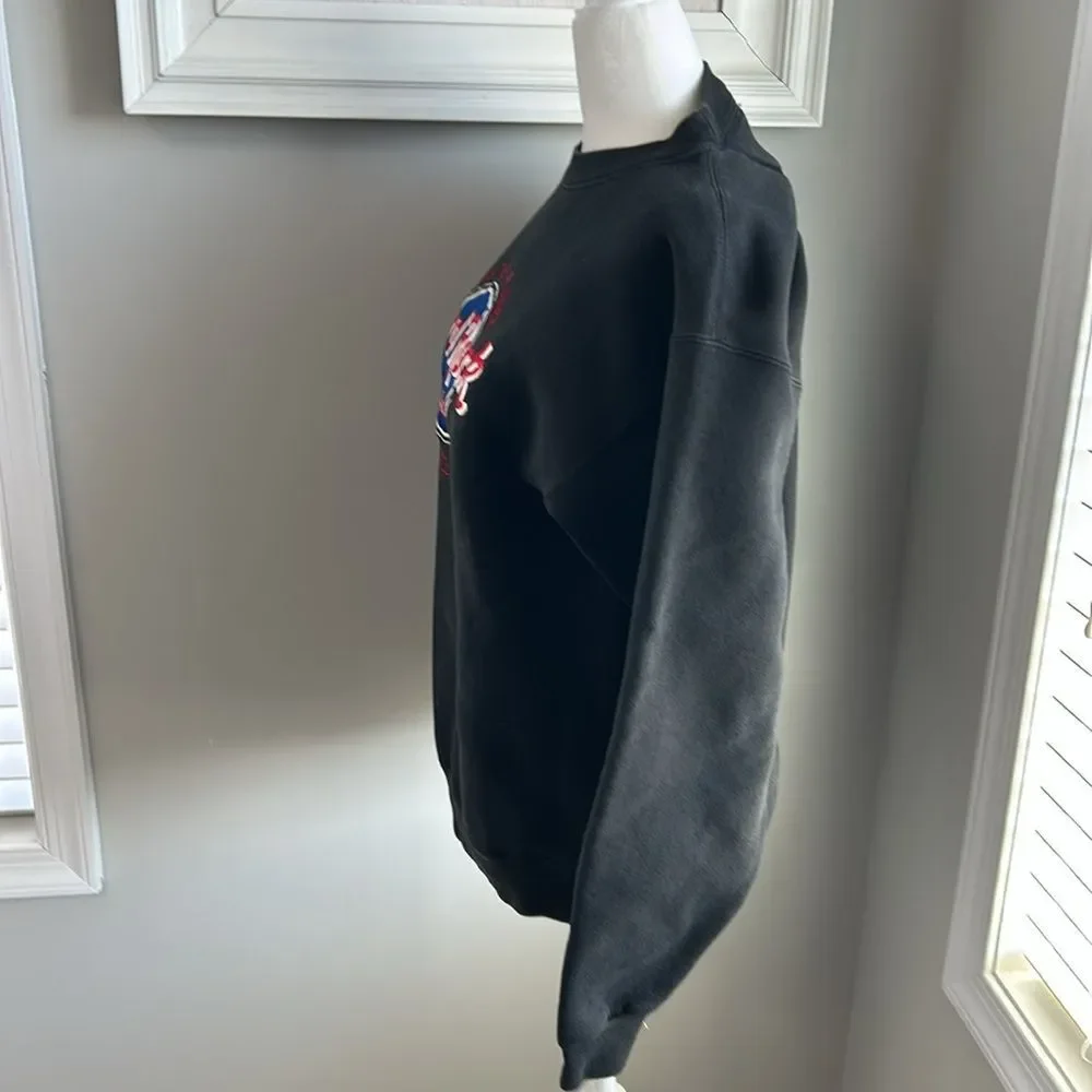 Vintage 90s Save the Planet Hard Rock Cafe Black Myrtle Beach Sweatshirt - Picture 4 of 7